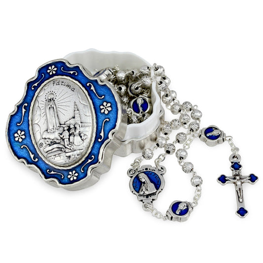 Fatima Metal Beads Rosary 