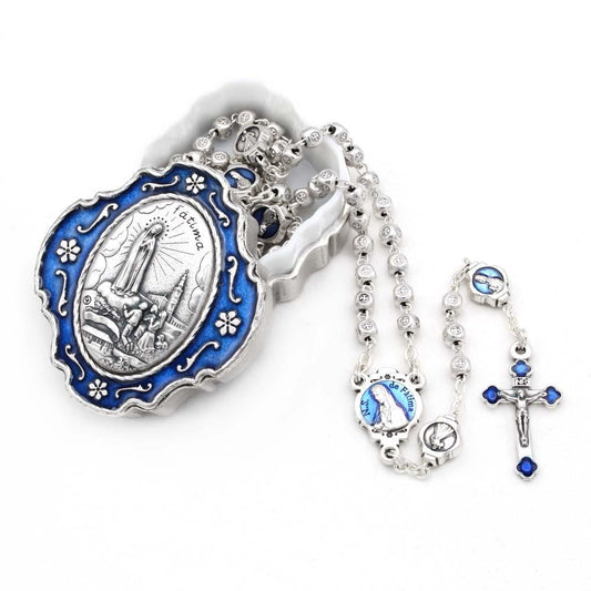 Fatima Metal Beads Rosary Gift Set
