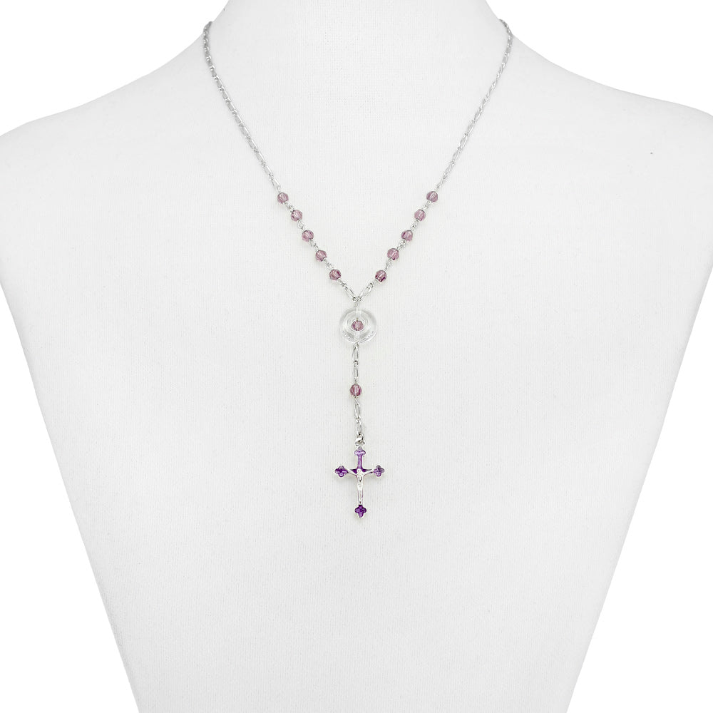 Swarovski Crystal Beads Rosary Necklace