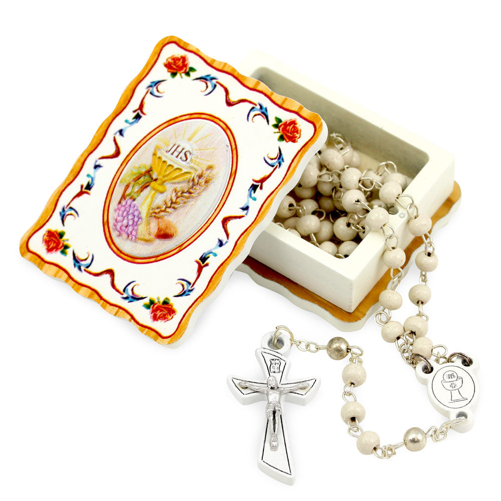 First Communion Rosary Gift Set