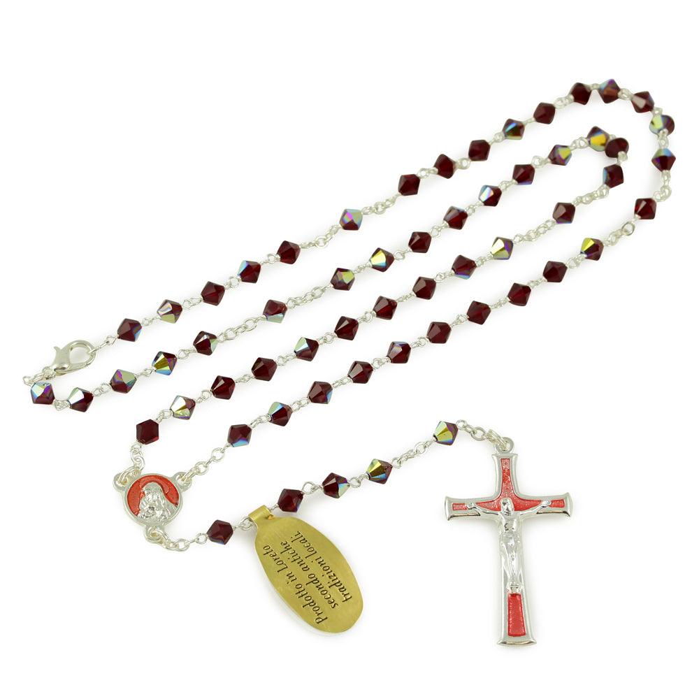 Rosary with Swarovski Crystal Beads