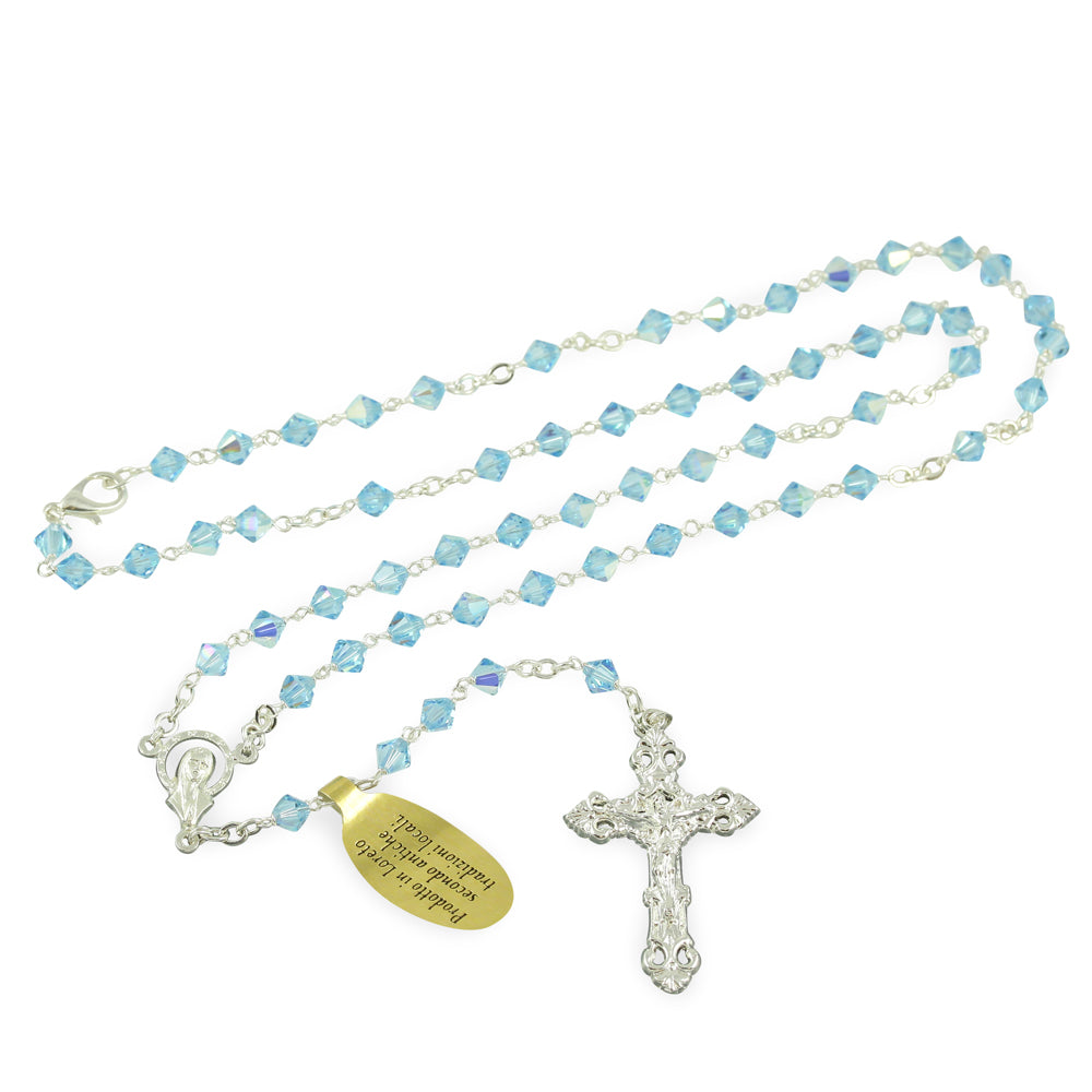 Rosary  with Swarovski Crystal Beads and Clasp