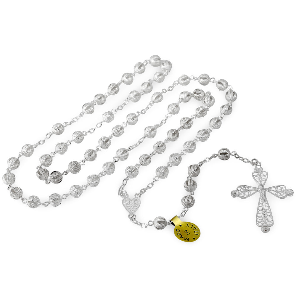 Sterling Silver Catholic Rosary