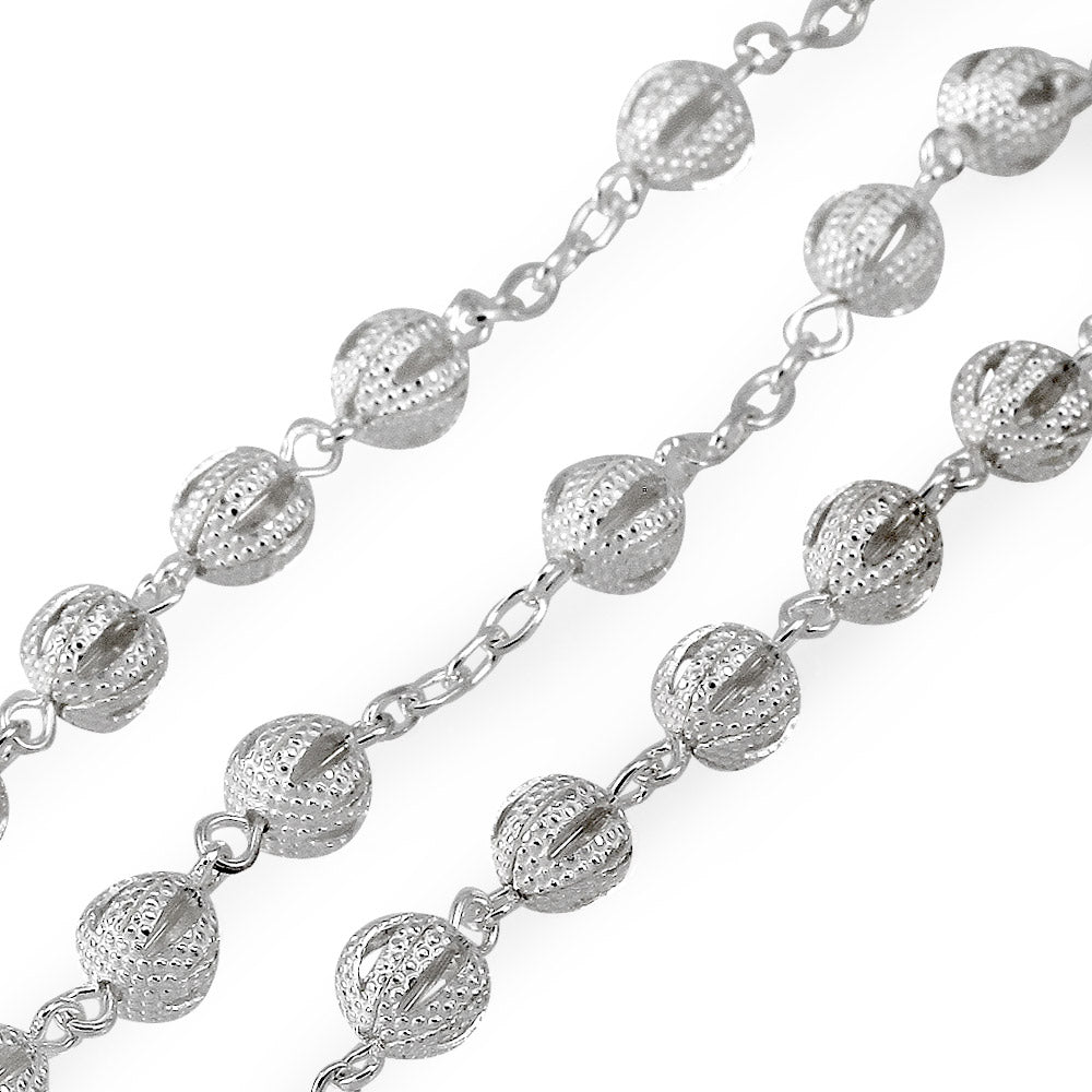 Sterling Silver Rosary Beads