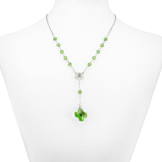 Swarovski Crystal Beads Rosary Necklace