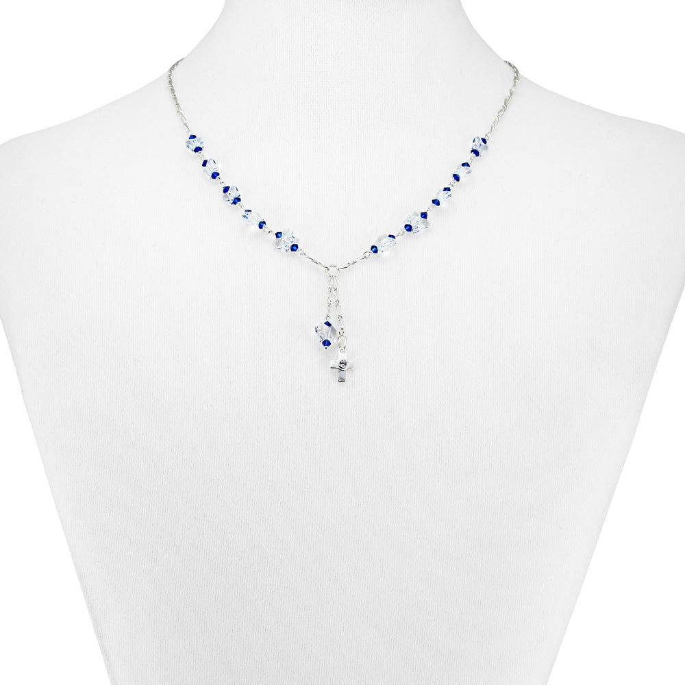 Butterfly Beads Rosary Necklace