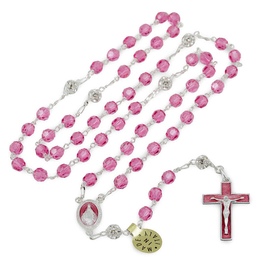 Rosary with Swarovski Crystal Beads