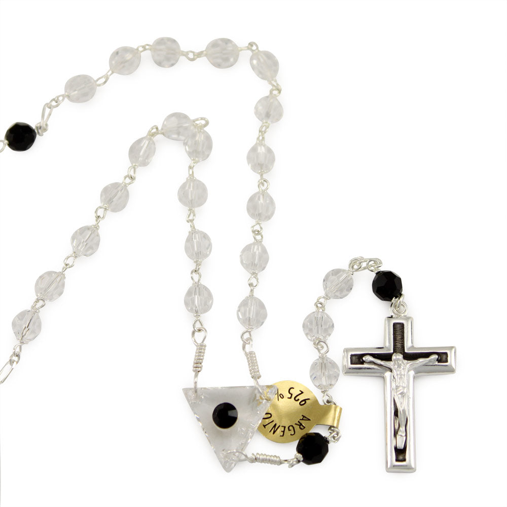 Catholic Swarovski Crystal Beads Rosary