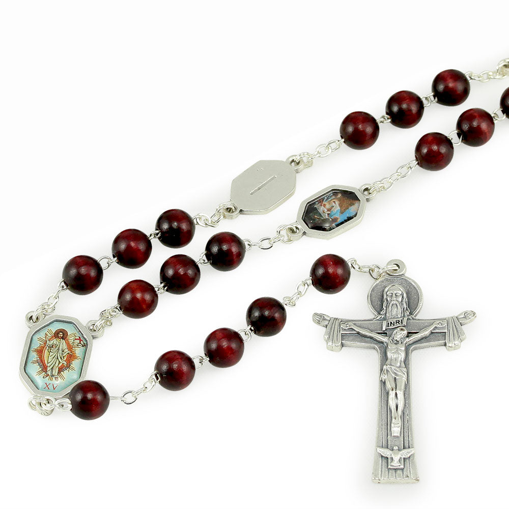 Rosary with Wooden Beads