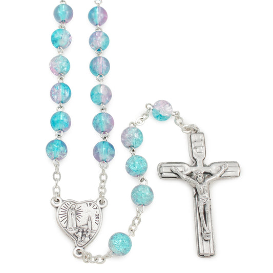 Fatima  Centennial Rosary Beads Violet