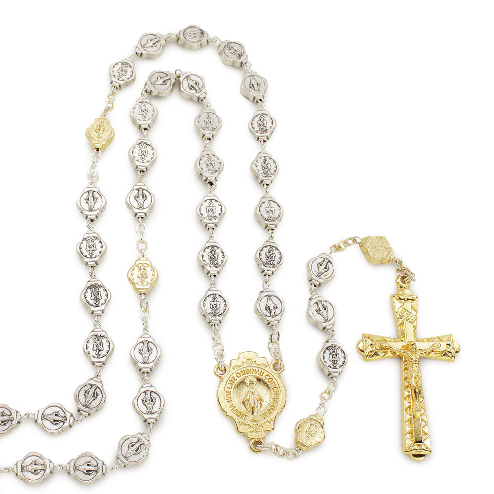 Miraculous Medal Catholic Rosary Gift Set