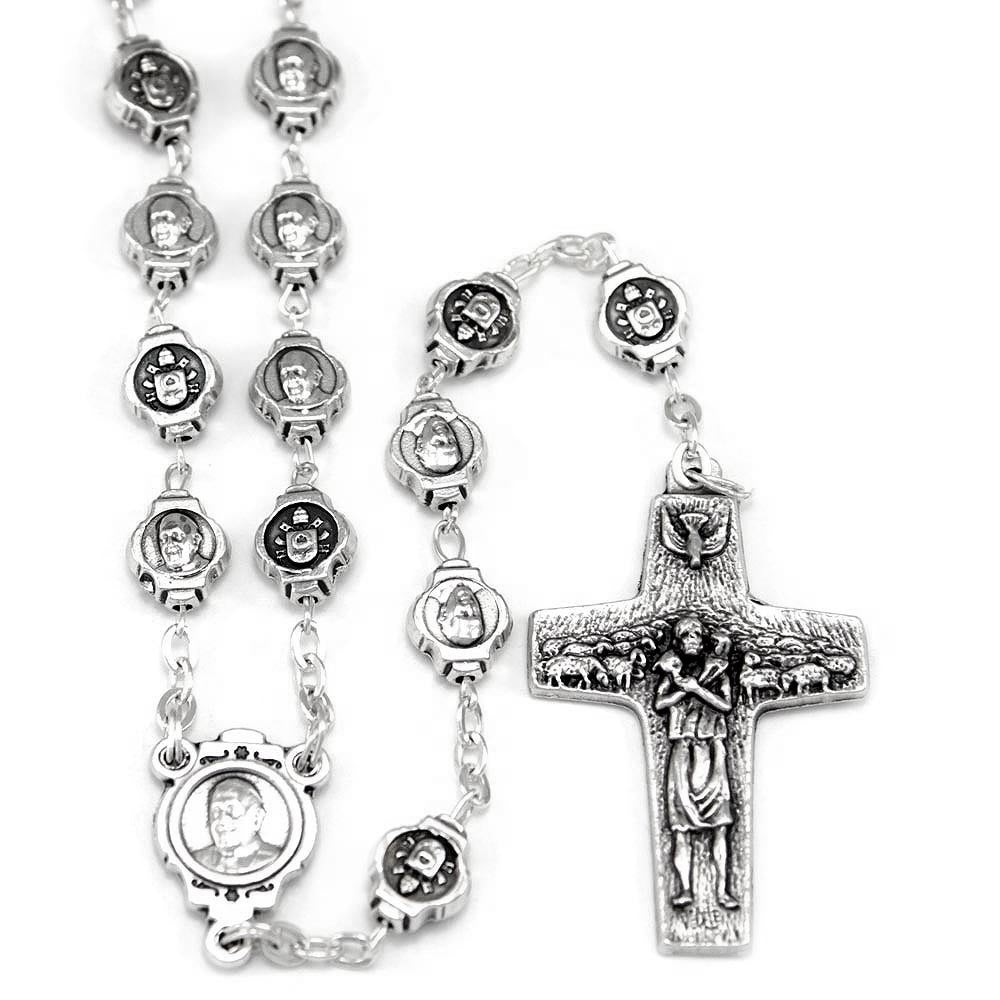 Rosary Metal beads Pope Francis