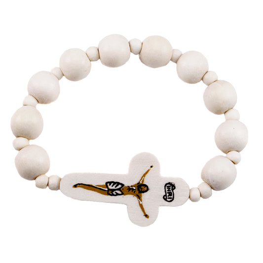 Rosary Bracelet with Wooden beads