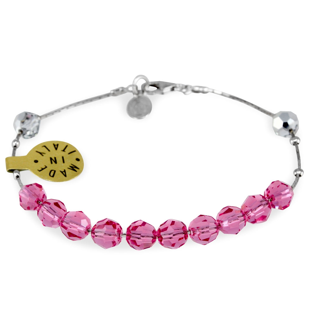 Swarovski Crystal Sliding Beads Rosary Bracelet