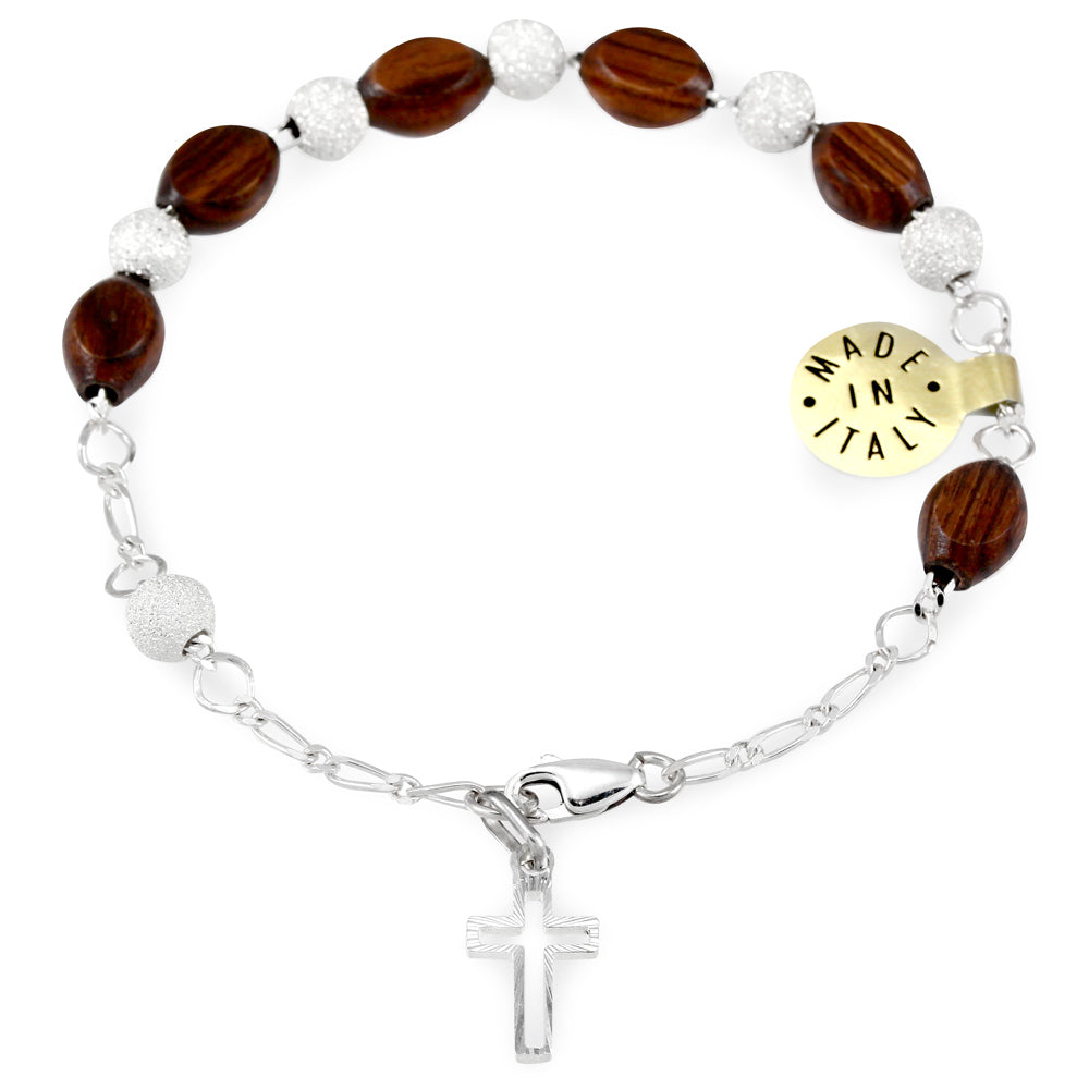 Palisander Beads Rosary Catholic Bracelet