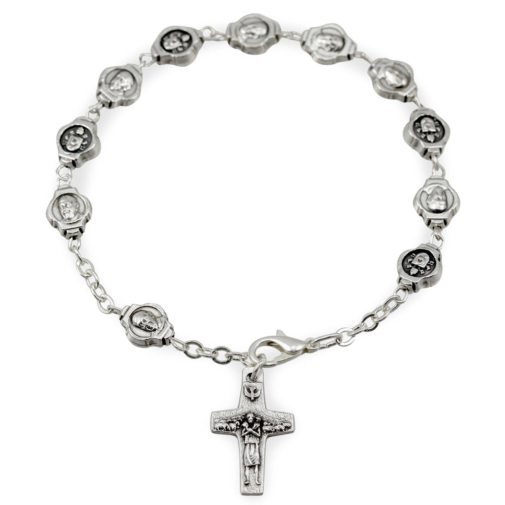 Pope Francis Rosary Beads Bracelet