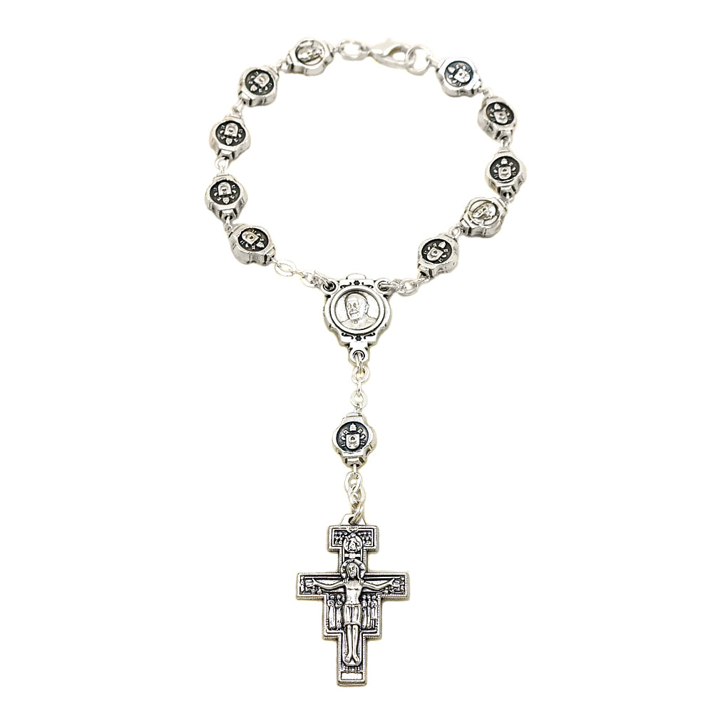 Pope Francis Metal Beads Decade Rosary