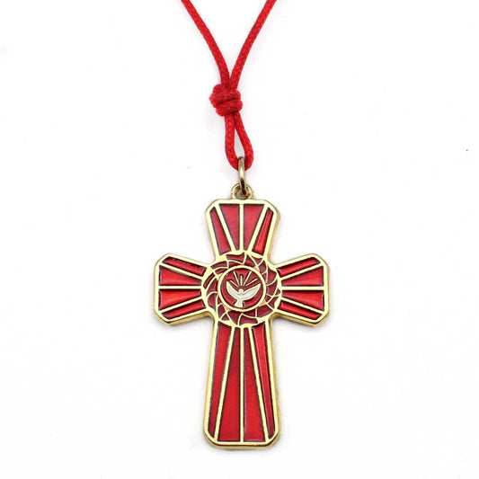 Holy Spirit Red Cross Pendant