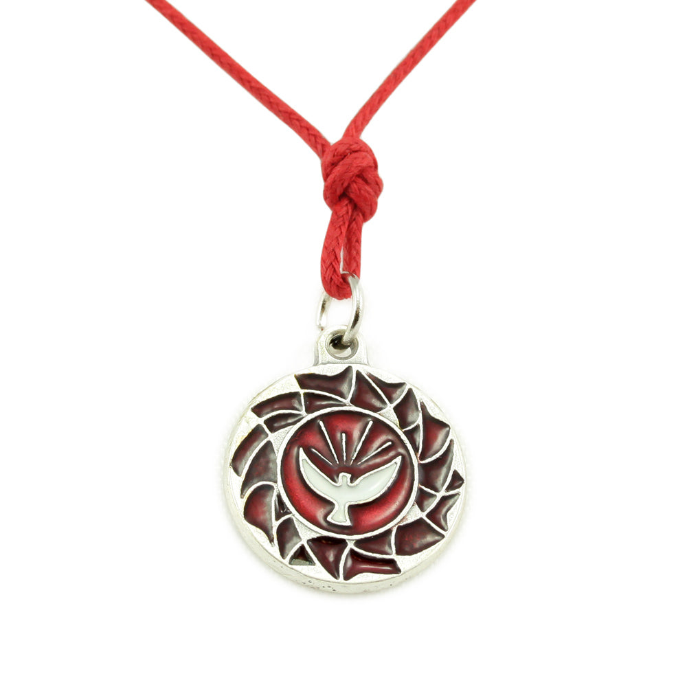 Holy Spirit Pendant with Red Cord