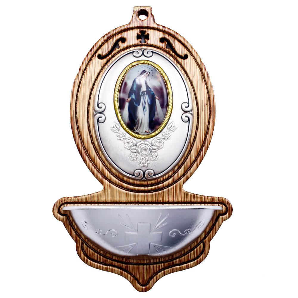 Catholic Our Lady of Grace Holy Water Font