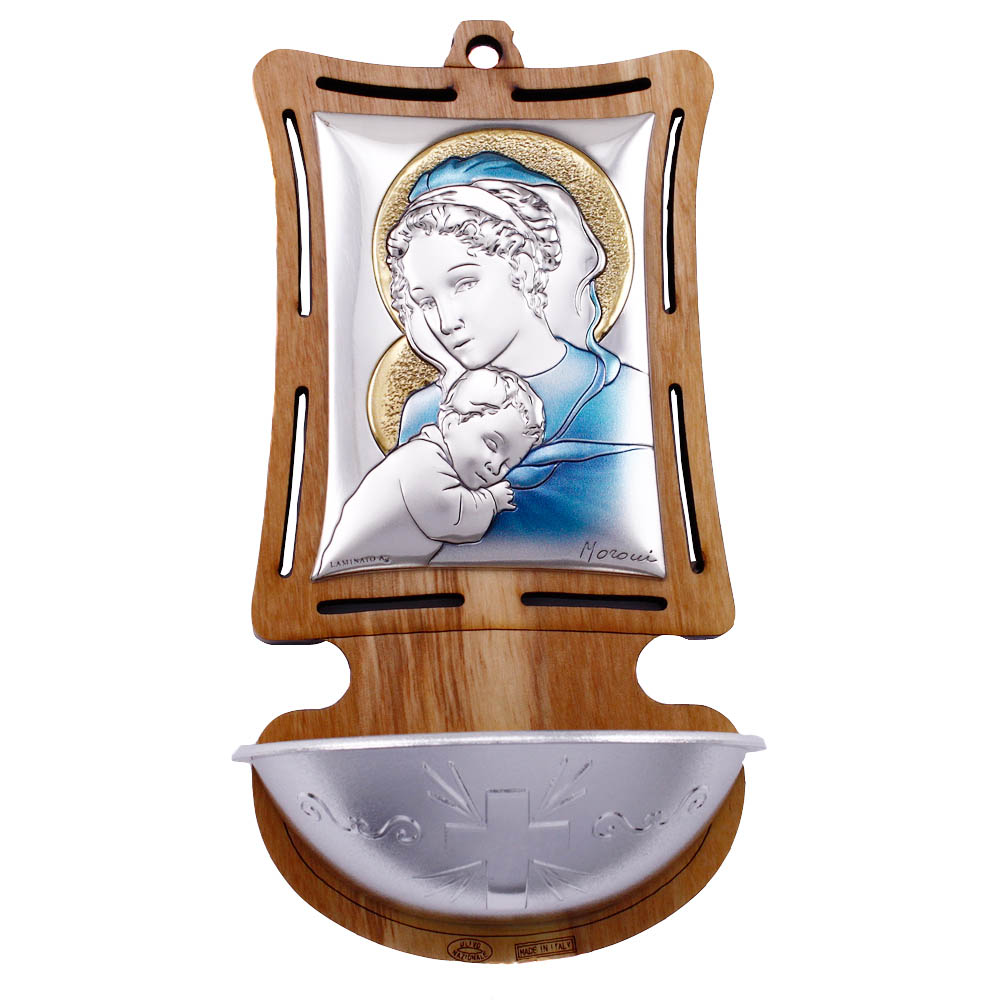 Madonna and Child Holy Water Font – Rosary Mart