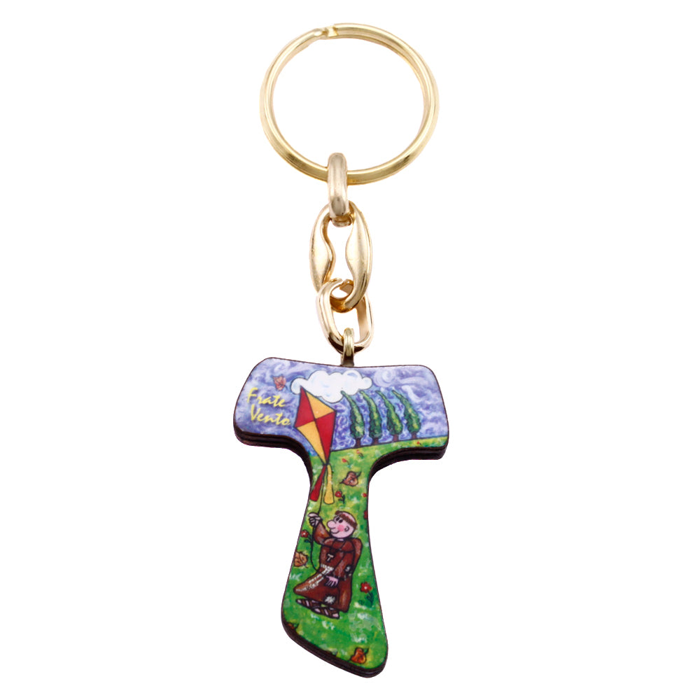 Tau Cross Keychain