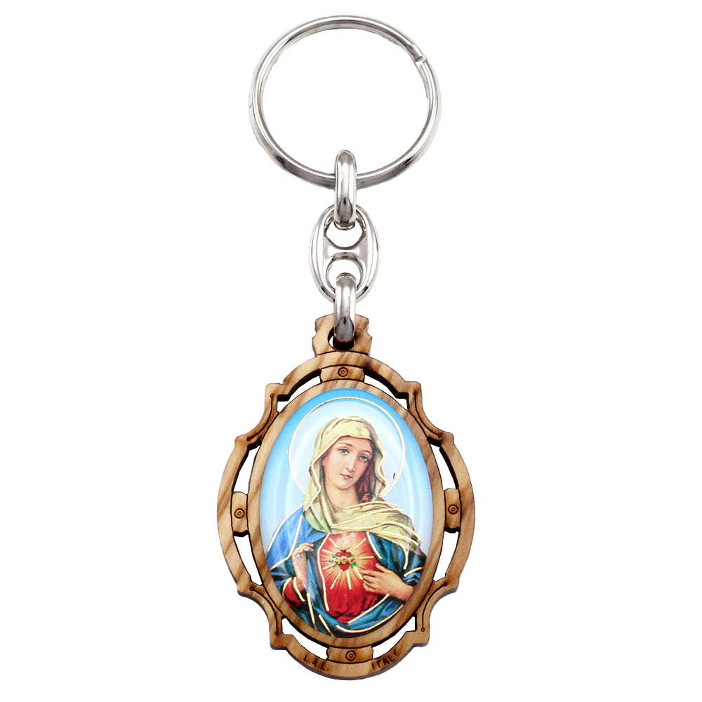 Sacred Heart of Mary Keychain