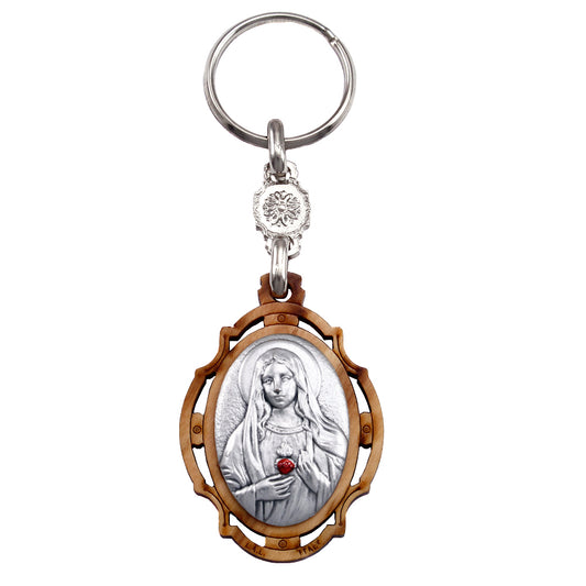 Sacred Heart of Mary Keychain