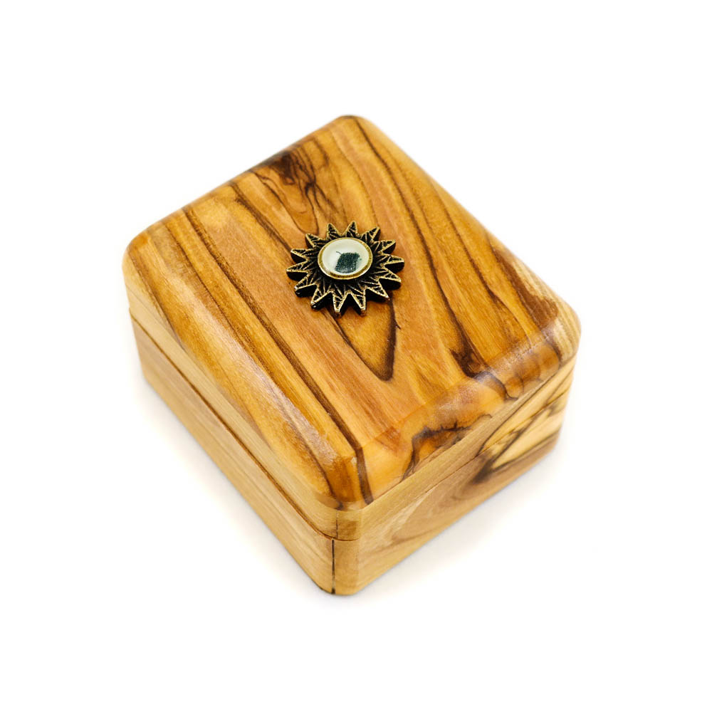 Olive Wood Gift Box with Relic