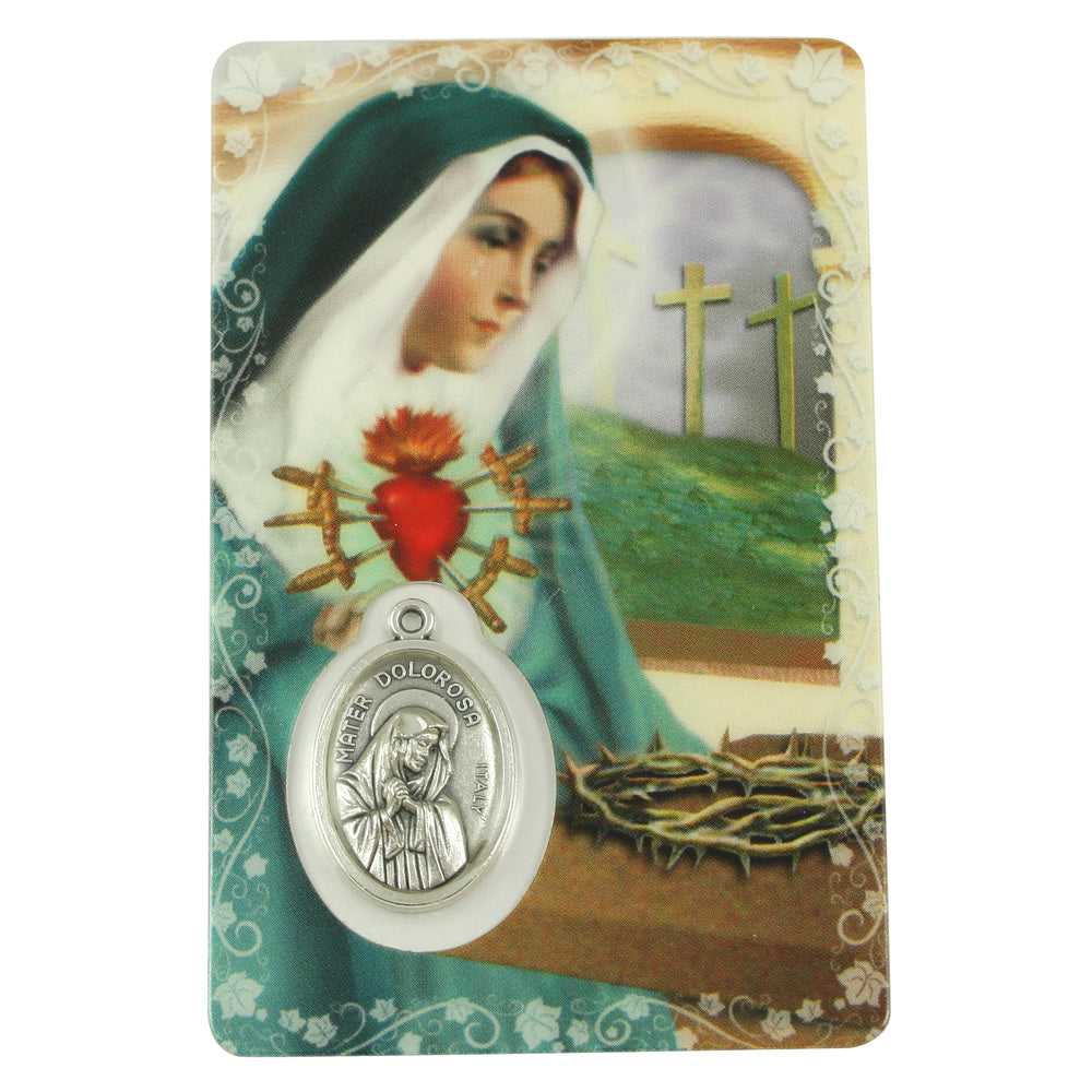 Sorrowful Mother, Prayer Card