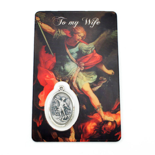 St Michael - Wife, Prayer Card