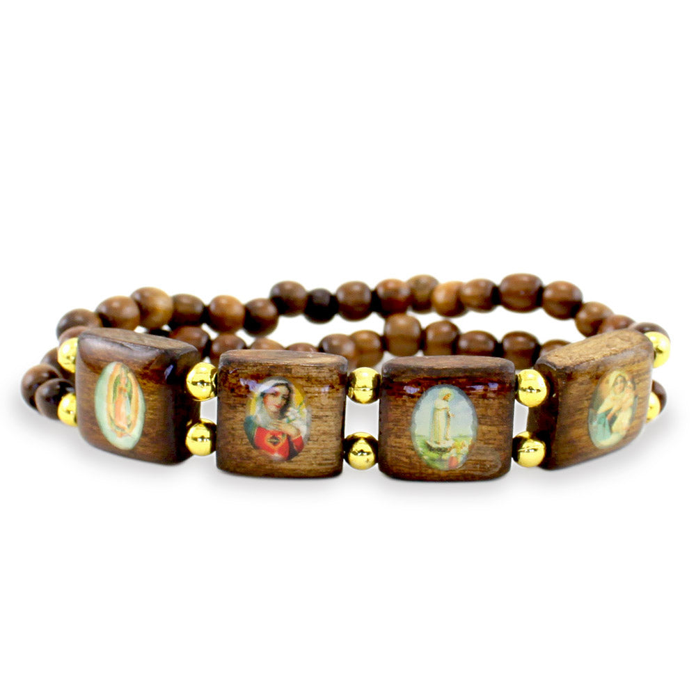 Sandal wood Catholic Rosary Bracelet