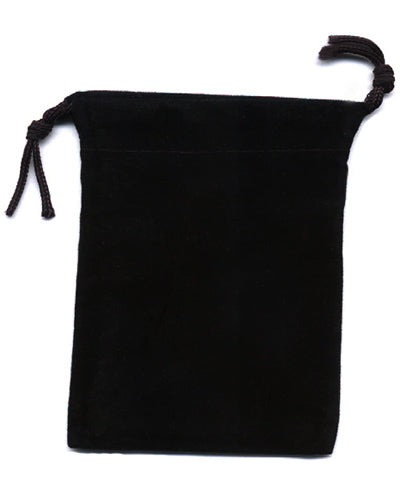 Black Soft Velour Rosary Pouch