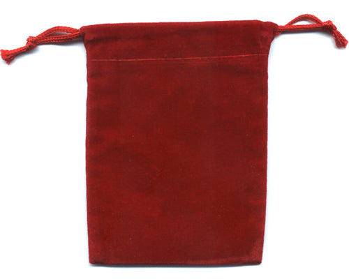 Red Soft Velour Rosary Pouch
