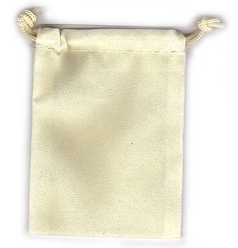 Cream Soft Velour Rosary Pouch