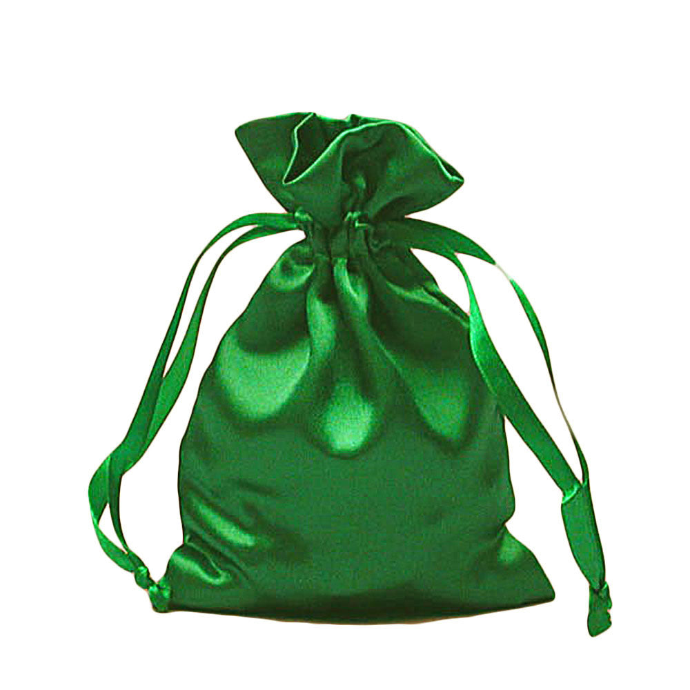 Rosary Pouch Emerald Satin