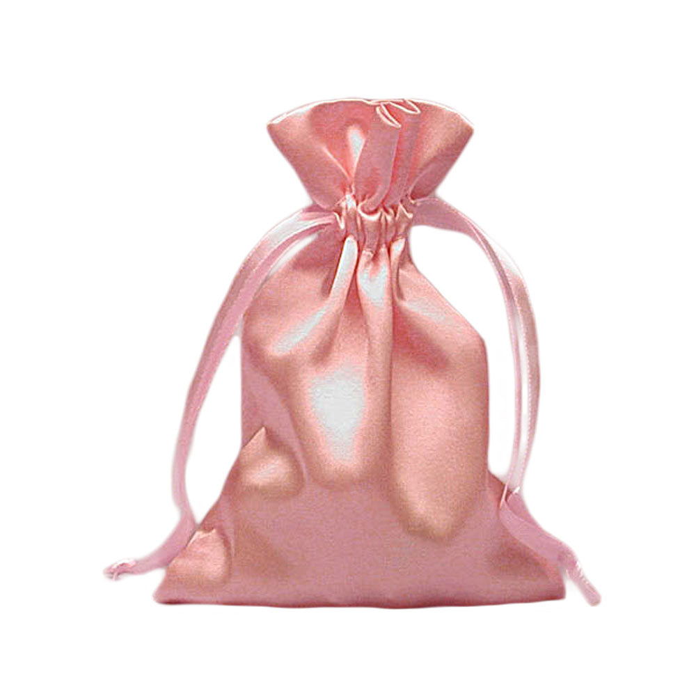 Rosary Light Pink Satin Pouch