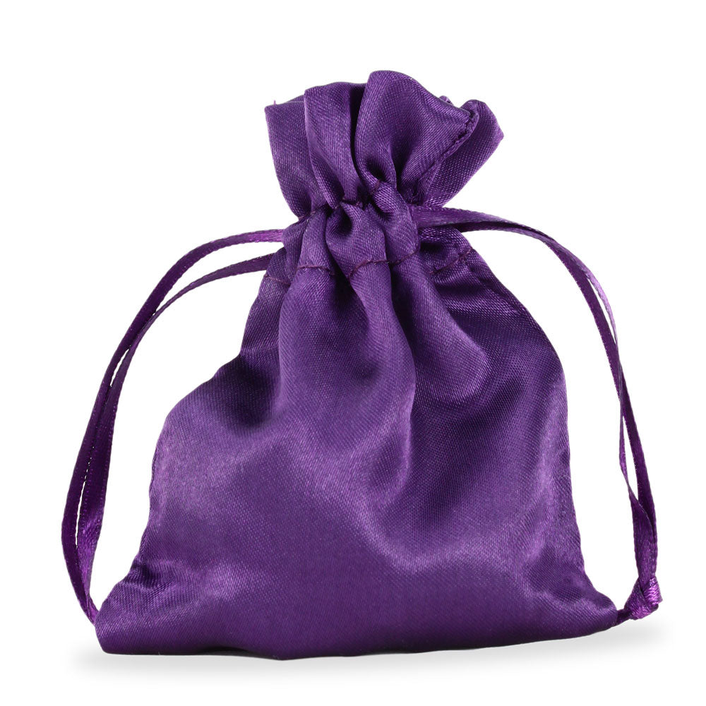 Rosary Pouch Fine Purple Satin