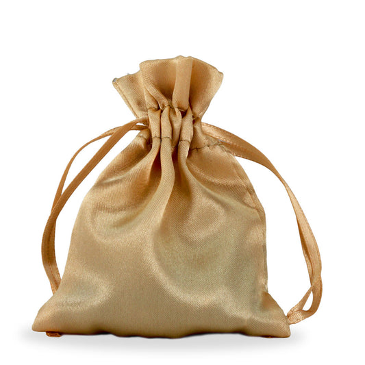 Rosary Pouch Fine Toffee Satin