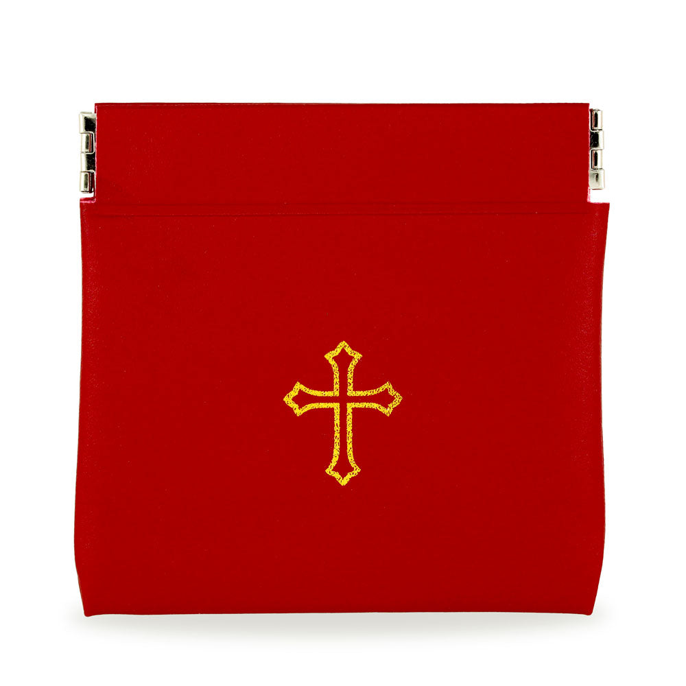 Red Vinyl Rosary Pouch