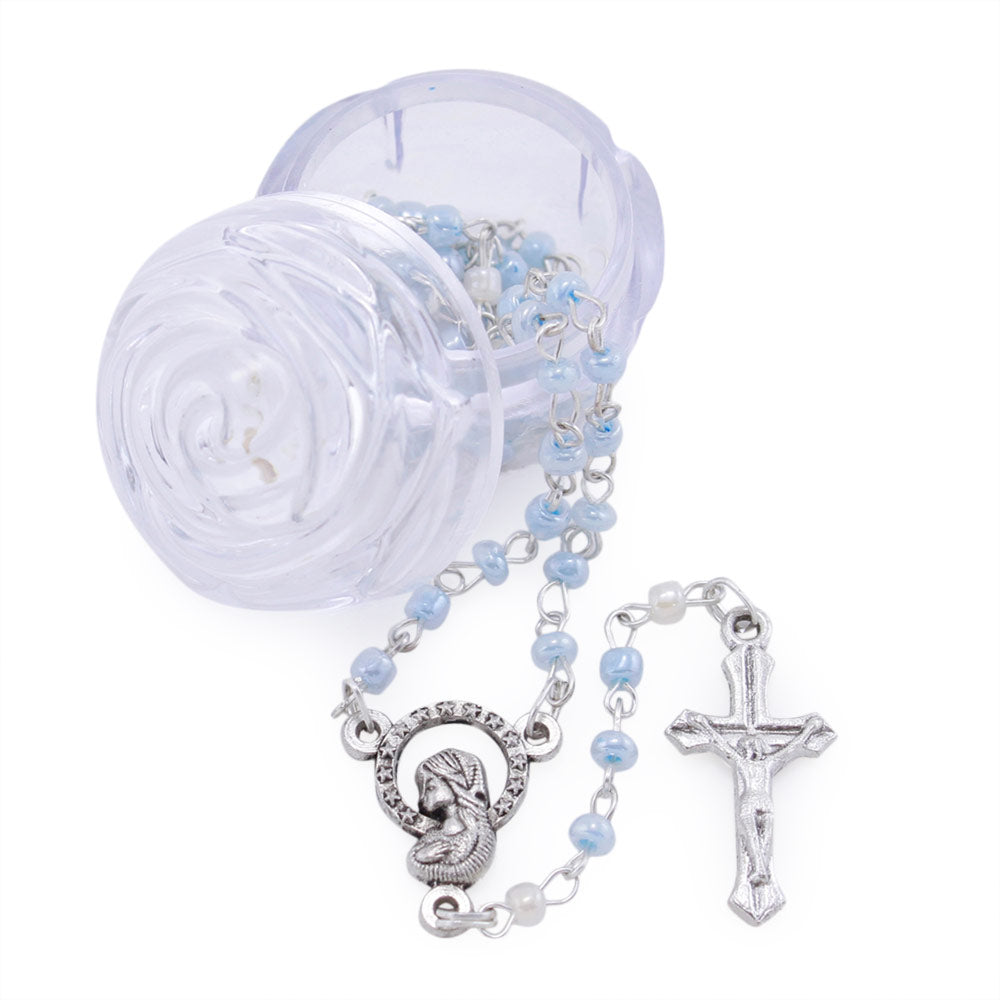 Blue Beads Rosary