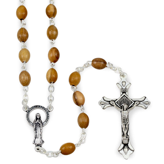 Immaculate Conception Olive Wood Rosary 