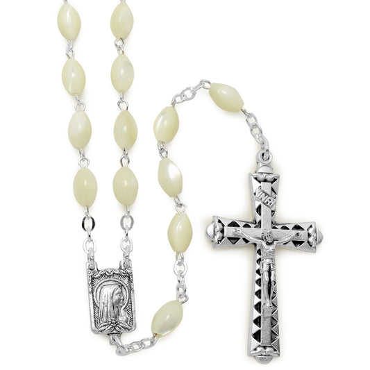 Mother of Pearl Beads Catholic Rosary