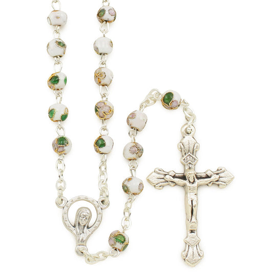 Rosary with Cloisonne Beads