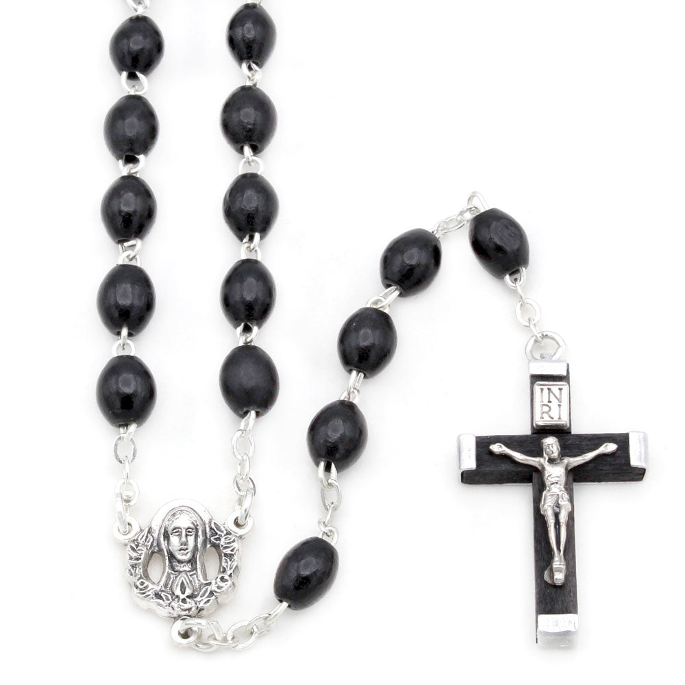 Wooden Beads Catholic Rosary