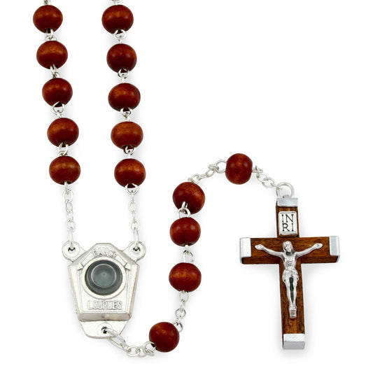 Lady of Lourdes Wooden Rosary