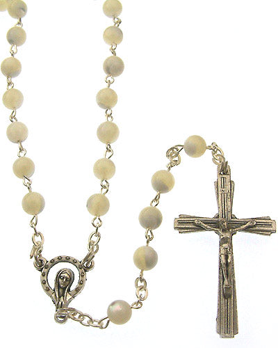 Miraculous Mother of Pearl Beads Rosary