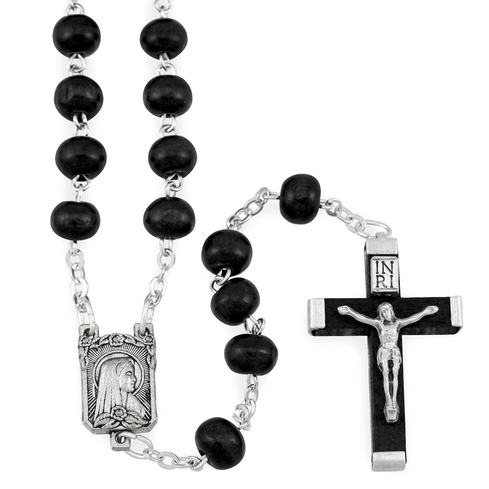 Lourdes Wooden Beads Rosaries