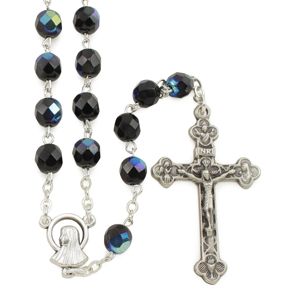 Our Lady of Lourdes Crystal Beads Catholic Rosary