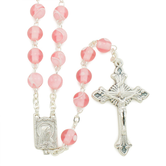 Lady of Lourdes Silk Beads Rosaries